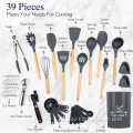 Utensilios de cocina de cocina de silicona de grado alimenticio 39 PCS